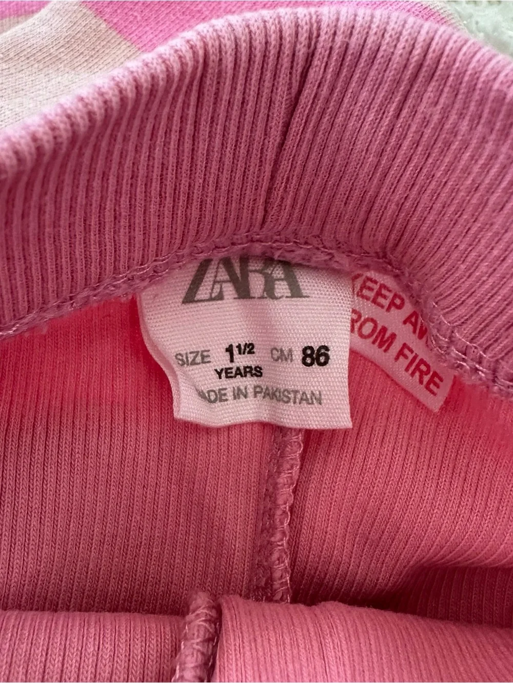 Zara Striped Pink Set